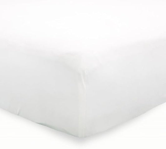 Little Unicorn Premium Stretch Knit Crib Sheet |Super Soft with Optimal Stretch (White)