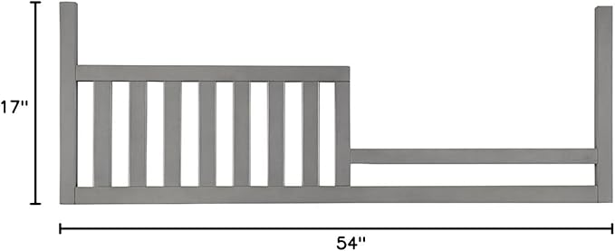 Toddler Bed Safety Guard Rail for Westwood Design Convertible Cribs - Solid Wood Rail for Convertible Crib to Toddler Bed Conversion - Safety Rails for Children's Beds (Cloud, Pine Ridge Crib)