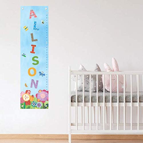 Personalized Growth Chart for Kids, Floral - I See Me!