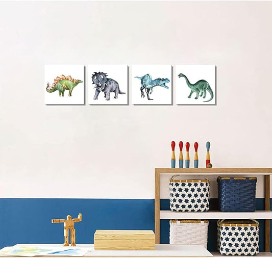 Dinosaur Wall Pictures Dinosaur Canvas Art for Kids Boys Girls Room Decor
