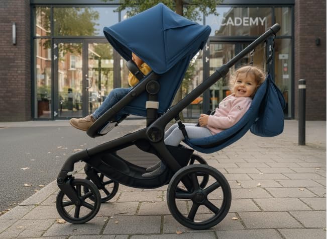 Hammock Seat Attachment. Alternative for Universal Stroller Board if You Need a Double Stroller for Infant and Toddler or Toddler Stroller 3-5 Year Old. Alternative for Stroller for Toddler