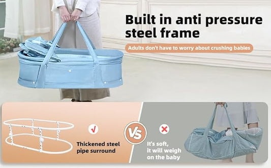 Baby Travel Bassinet Portable Bassinet (Light Blue)