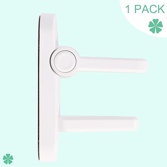 Door Lever Lock 1 Pack, No Drilling or Tools Needed for Installation, ABS Material Door Handle Baby Proof with Strong 3M Adhesive, Prevents Toddlers from Opening Doors