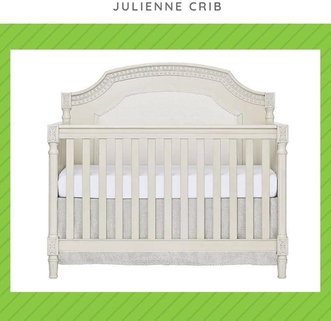 Toddler Bed Safety Guard Rail for Evolur Baby Convertible Cribs - Solid Wood Rail for Convertible Crib to Toddler Bed Conversion - Safety Bed Rail for Children (Cloud, Model 847)