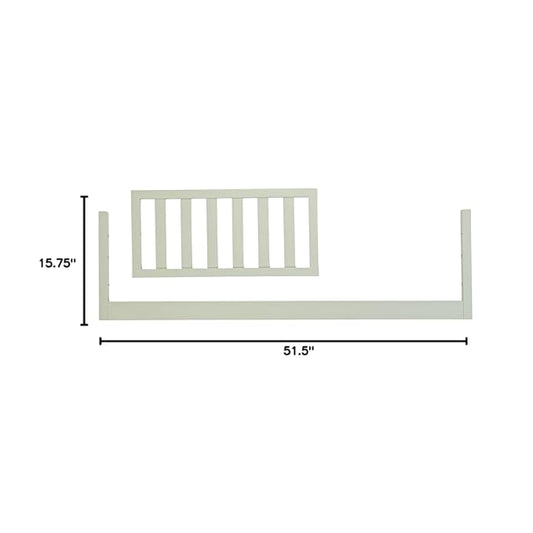 dadada Baby Toddler Bed Rail – Crib Conversion Kit for Brand Crib Models Only (Soho, Austin, Lala, Bliss & Spirit) – Solid Beechwood, Made in Italy, GREENGUARD Gold Certified (Sage)
