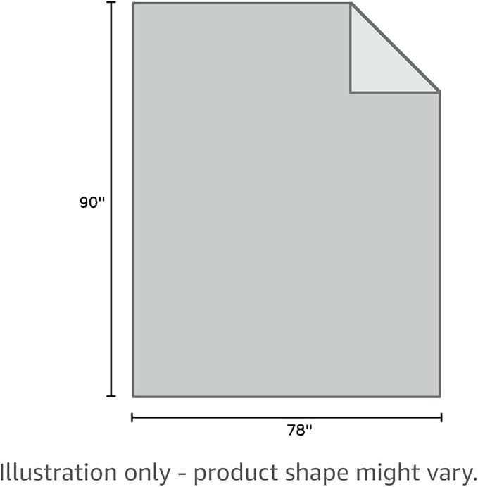 Down Alternative Comforter – Corner Loops in Each Corner, 400 Thread Count 100% Cotton Sateen Shell, Soft and Plush Feel, Full Size: 78”x90”