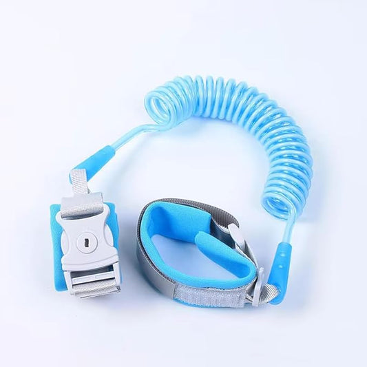 Child Anti Lost Wrist Link - Safety Leash & Harness for Toddlers, 360° Rotating Steel Wire, Outdoor Walking Hand Belt for Kids & Babies (2meter, Blue)