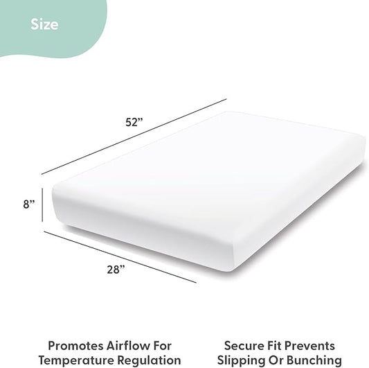 The Peanutshell 4-Pack Fitted Crib Sheet Set - Super Soft & Breathable Baby Girl Crib Sheets, Nursery Decor, Fit for Standard Mattress Cover- Butterfly
