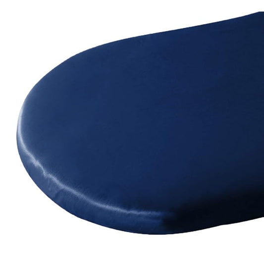 Pro Goleem Satin Bassinet Sheet Great for Baby Hair Soft Silk Feeling Sheet for Cradle or Bassinet Pad&Mattress for Girls Gift for Newborn and Infant Navy Blue