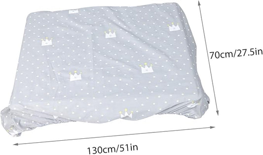 Fitted Sheet Cover for Boys Girls Mattress Protector Easy to Clean Standard for Showers Nursery Decor