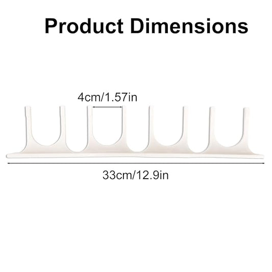 Wall Mount Holder for Dr. Brown's Narrow & Wide-Neck Bottle, Baby Accessories, Waterproof ABS Material Baby Bottle Rack Storage with Fittings for Cabinet Doors or Kitchen Walls