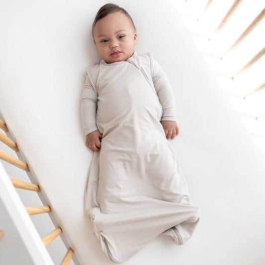 KYTE BABY Unisex Sleep Bag for Babies and Toddlers, 0.5 Tog, 97% Rayon made from Bamboo, 3% Spandex (Medium, Oat)