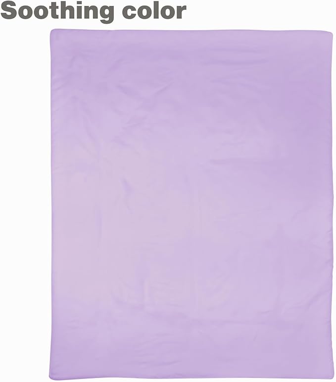 EVERYDAY KIDS 4 Piece Toddler Bedding Set - Includes Comforter, Flat Sheet, Fitted Sheet and Pillowcase - Solid Purple