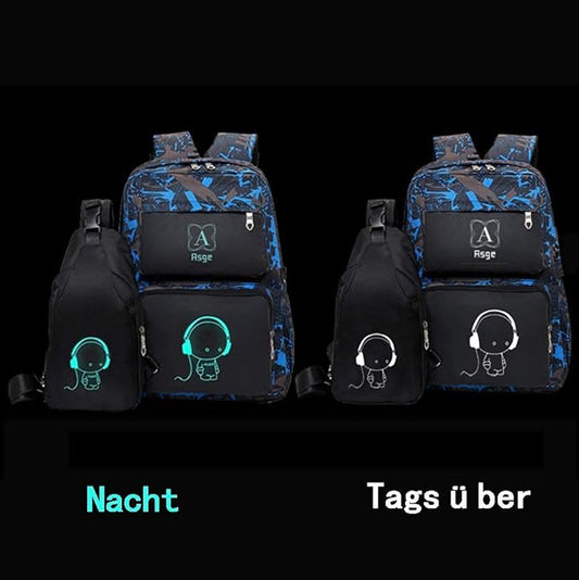 Asge Backpack for School Boys Backpacks for Kids Camo Bookbag for Middle School Bags Waterproof Travel Back Pack (Blue) | for School, Backpacks, for Kids, Bookbag, for Middle School, Bags