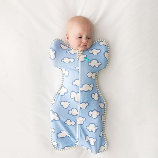 Love to Dream Swaddle UP, Baby Sleep Sack, Self-Soothing Swaddles for Newborns, Improves Sleep, Snug Fit Helps Calm Startle Reflex, New Born Essentials for Baby, 1.0 TOG, 13-19 lbs, Daydream Blue