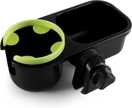 Accmor Stroller Cup Holder with Tray, Universal Cup Holder Tray for Uppababy Nuna Doona Strollers, Bottle Drinks Holder for Stroller, Wheelchair, Walker
