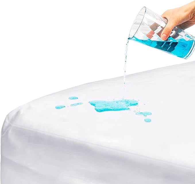 DMI Waterproof Mattress Protector, Mattress Pad/Cover, Bed Pad and Cover, Contoured Fitted Sheet, Queen (Packaging May Vary)