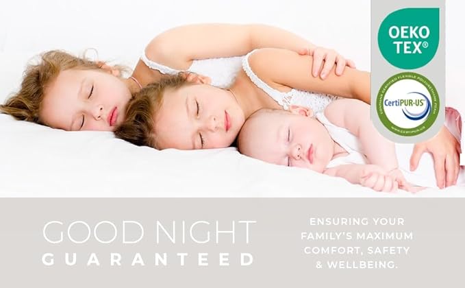 Organic Cotton Toddler Mattress Topper | Ventilated 2-Inch Memory Foam CertiPUR-US Topper Pad, Waterproof & Washable Cover for Toddler Bed, Soft Padding, Nonslip Bottom, Travel Strap, 52"x27.5"x2"