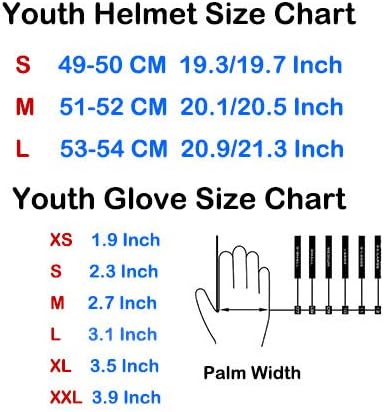 WOW Youth Kids Motocross BMX MX ATV Dirt Bike Dianosour Helmet Dragon + Goggles + Martian Youth Glove Bundle: HJOY MG Bundle