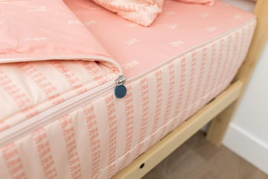 Beddy's Pink Ballerina Girls Durable Zipper Bedding for Kids, Bed in a Bag, Pink Ballet Sheets and Comforter, Easy to Make and Wash, Includes Pillowcase & Pillow Sham, Super Soft All Season