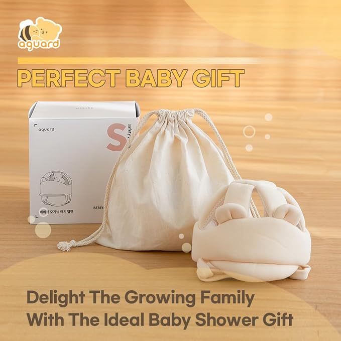 Baby Head Protector- Baby Helmet Cotton, Adjustable & Ultra-Lightweight Head Protector for Crawling & Walking Infants, Toddlers