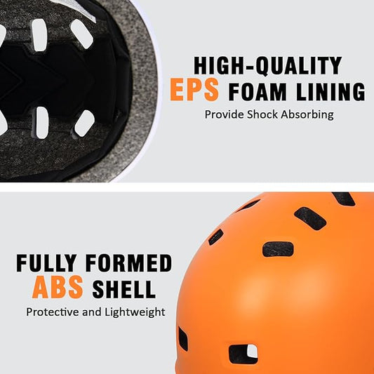 Youth Kids Bike Helmet, Skateboard Bicycle Helmet for Age 5-8-10-12-14 Teen Boys Girls Adjustable and Multi-Sport for Scooter Roller/Inline Skate