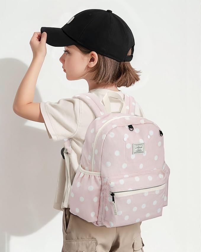 Corduroy Toddler Backpack for Boys & Girls: Preschool Backpack - Cute Kids Backpack 13.5" H Fit Folder