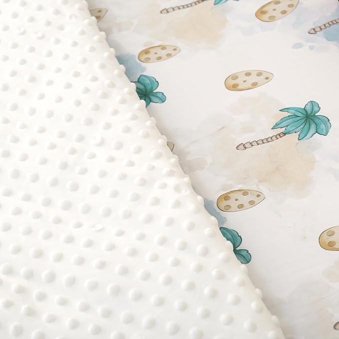 4 Piece Toddler Bedding Set - Ultra Soft Breathable Toddler Bedding Set for Boys, Includes Quilted Comforter, Flat Sheet, Fitted Sheet and Pillowcase(Dinosaur)