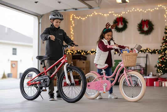 RoyalBaby Kids Bike Freestyle Classic & EZ Balance Pedal Switchable Bicycle, 12 14 16 18 Inch, 3-10 Years Toddler to Big Kids