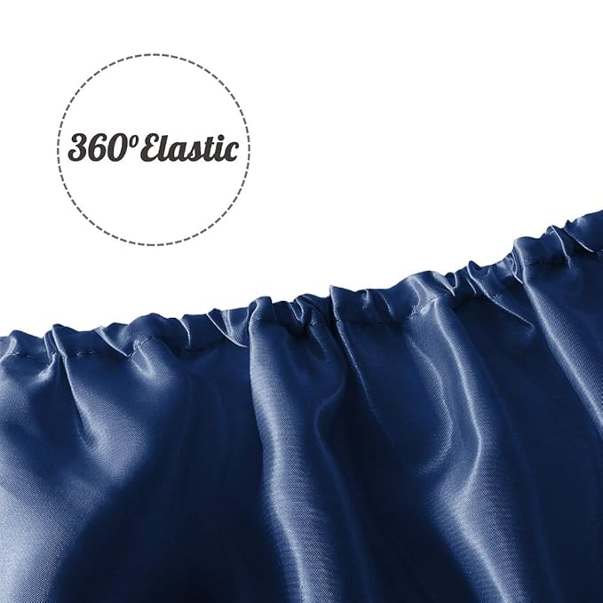 Pro Goleem Satin Bassinet Sheet Great for Baby Hair Soft Silk Feeling Sheet for Cradle or Bassinet Pad&Mattress for Girls Gift for Newborn and Infant Navy Blue