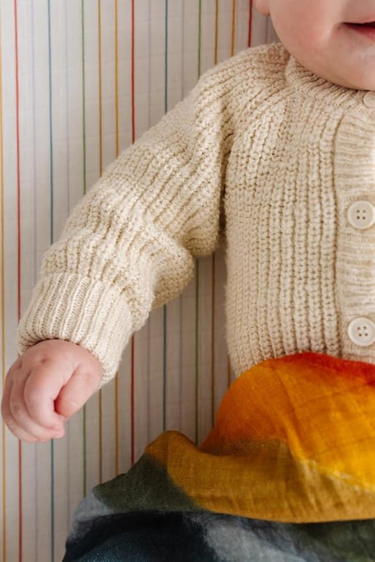 Clementine Kids Crib Sheets (Rainbow Stripe)