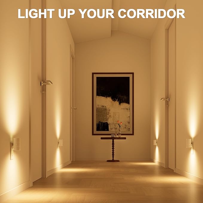NIORSUN Night Lights Plug into Wall, Dimmable with 3 Color Modes & Auto On/Off Sensor, Ultra-Slim Nightlight for Hallway, Bathroom, Bedroom, Nursery, Kitchen (2 Pack, White)