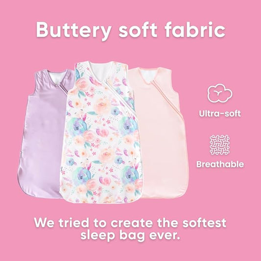 Copper Pearl Sleep Sack: Warm and Cozy Baby Bag in a Variety of Trendy Designs, Safe Alternative to Blankets, Sleeveless Baby Sleep Sack Swaddle Sizes Newborn to 24 Months - Bloom