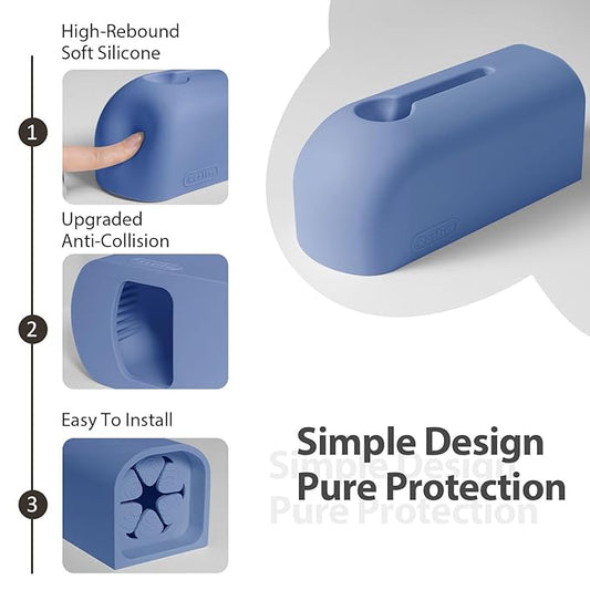 Faucet Cover Bathtub, Soft Silicone Tub Spout Cover, Faucet Protector for Kids, Bath Spout Guard for Baby, Toddler Tub Faucet Cover, Water Spout Cover for Child Safety, Universal Fit(Indigo)