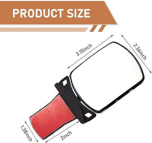 Baby Car Mirror, Curved Lens Observation Mirror, Rotatable and Adjustable Angle, Universal Car Interior Rearview Auxiliary (White)