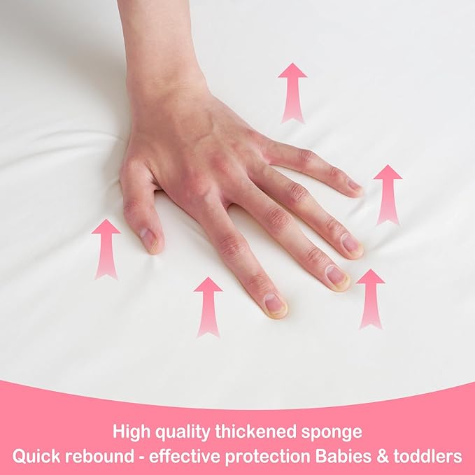 Viviland Pack n Play Mattress - 38" x 26" Premium Soft Foam Portable Mattress for Pack and Play Topper, Odorless, Breathable, Comfortable and Stable