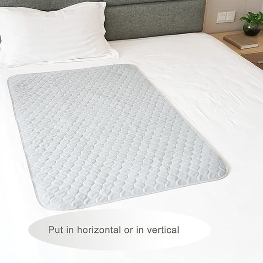 2 Pack Careboree Soft-Brushed Absorbent Washable Incontinence Underpads Leakproof Bed Pee Pads Waterproof Reusable 34X52 Fits Full Bed Durable Draw Sheet Mattress Protector
