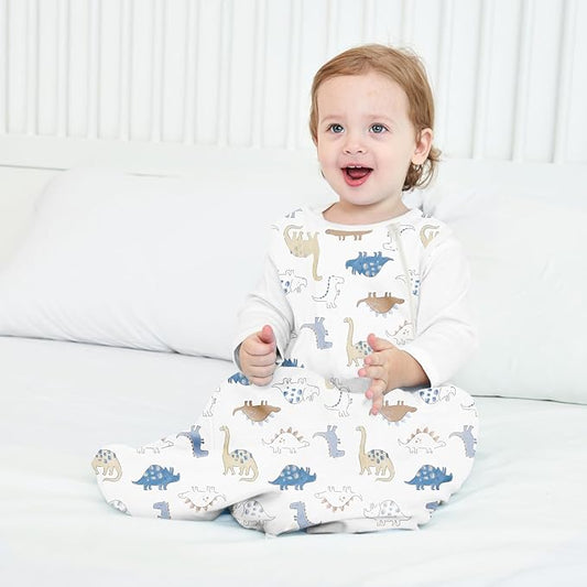 Rayon from Bamboo Sleep Sack Baby Wearable Blanket 0.5 Tog Soft Kids Sleeping Bag Toddler Sleeveless 0-6 Months Infant Newborn Swaddle Blanket 2-Way Zipper Unisex Boys Girls Sleepsack Grey