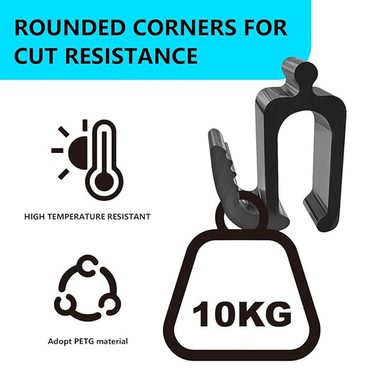 Zoucengx Wonderfold Wagon Accessories, Upgraded Multifunctional Side Hooks for Wonderfold Wagon W4 - Durable, Space-Saving Travel Organizer with Sturdy Design (4, Upgraded)