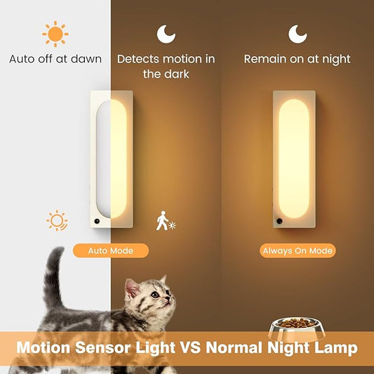ICARER FAMILY Under Cabinet Lighting, USB-C Rechargeable 2700K Dimmer LED Battery Operated Under Counter Lights Stick On Magnetic Wireless Closet Lights for Desk, Stairs, Wardrobe, Wine Cabinet