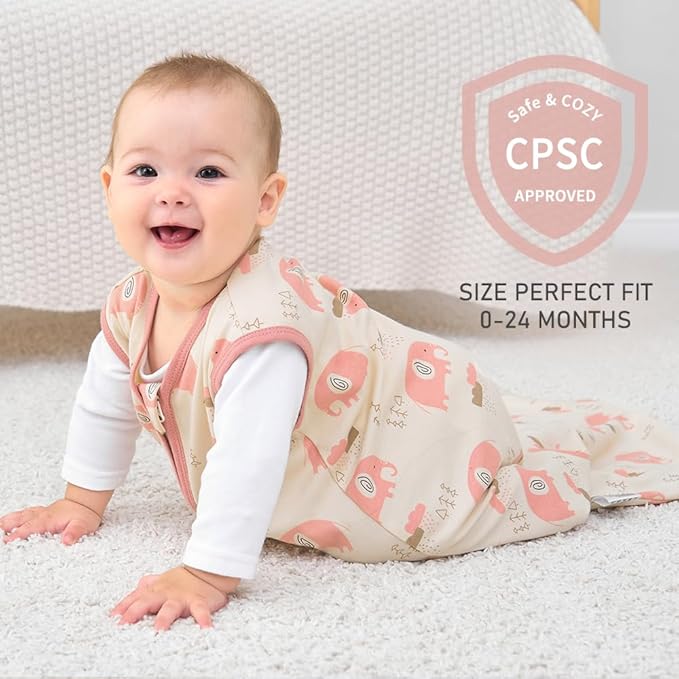 Yoofoss Baby Sleep Sack 6-12 Months Wearable Blanket for Babies 100% Organic Cotton 2-Way Zipper TOG 0.5 Toddler Sleeping Sack 3 Pack, Comfy Lightweight Sleep Sacks