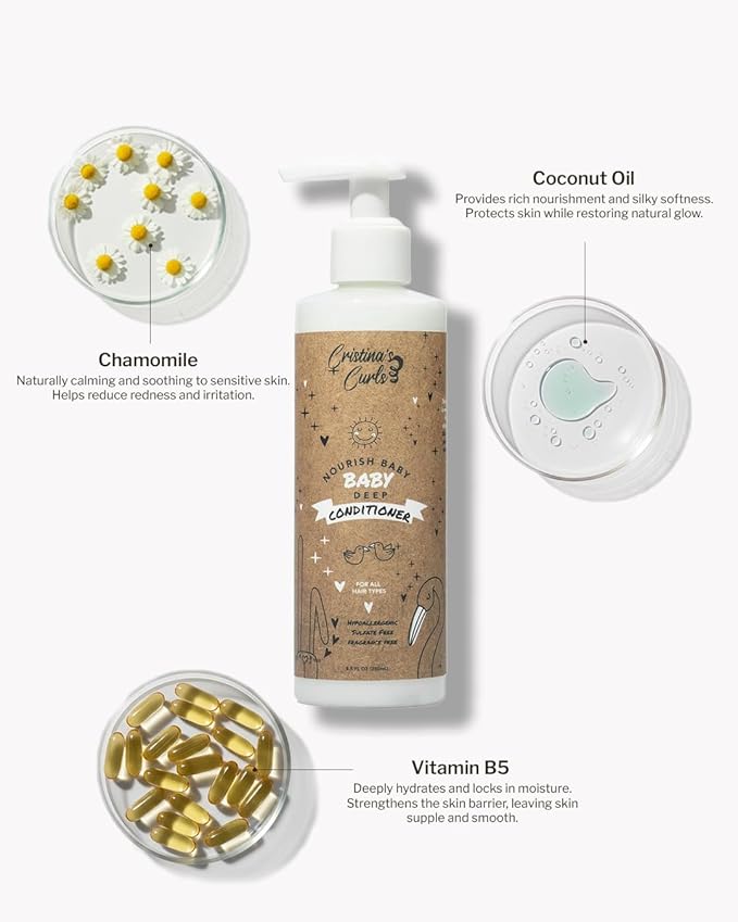 Cristina's Curls Baby Conditioner – Gentle Slip For Tiny Tangles And Soft Moisture