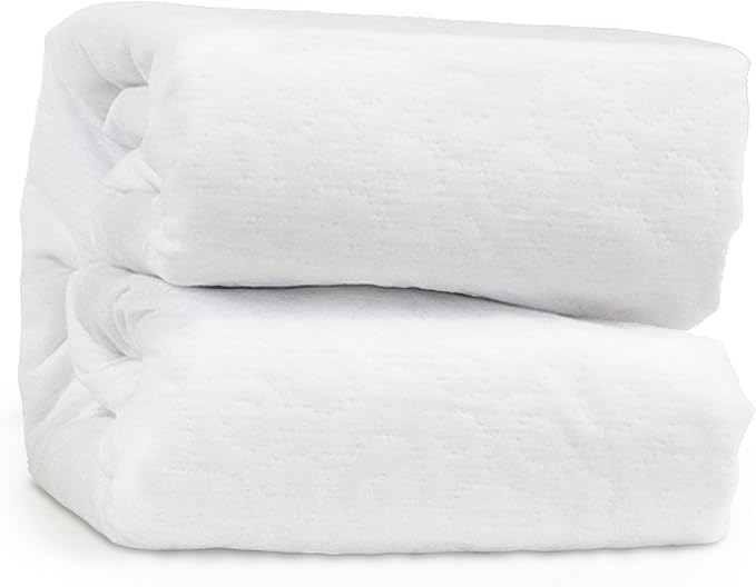 GhostBed Water Resistant Mattress Protector Cover - Noiseless, Lightweight, Breathable and Plastic-Free - Split King White