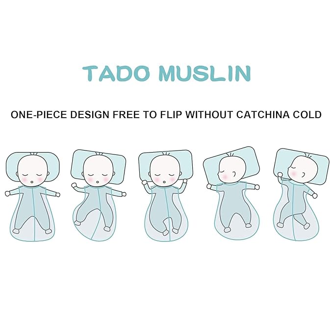 Baby Sleep Sack 12-24 M Baby Wearable Blanket 100% Organic Cotton 0.5 TOG Toddler Sleep Sack 2-Way Zipper Soft Large 4 Layers Muslin 1-2 T Rhino