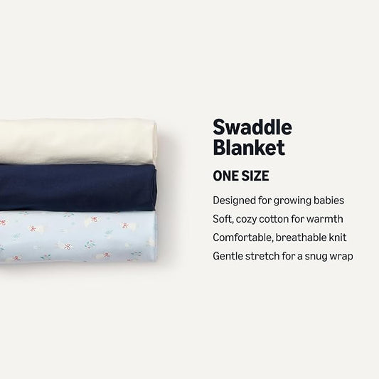Amazon Essentials unisex-baby Swaddle Blanket