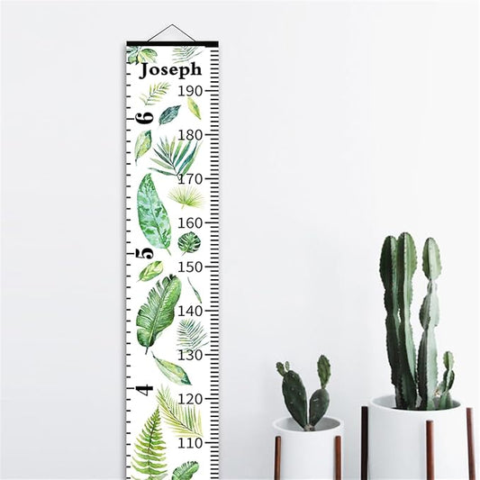 Kids Height Wall Chart Growth Chart Custom Name Child Measurement Ruler Height Tracker for Toddler, Cute Baby Shower Gift Ideas Personalized Christmas Gift Home Decor for Room Classroom Nursey Room