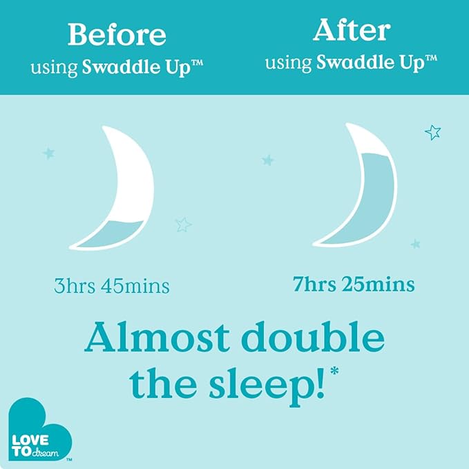 Love to Dream Swaddle UP, Baby Sleep Sack, Self-Soothing Swaddles for Newborns, Get Longer Sleep, Snug Fit Helps Calm Startle Reflex, New Born Essentials for Baby, 1.0 TOG, 5-8.5 lbs, Oatmeal