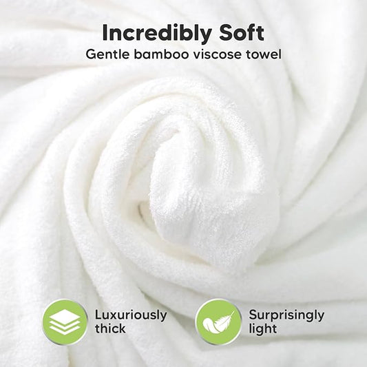 KeaBabies Hooded Baby Towel for Newborn - Viscose Derived from Bamboo Large Baby Bath Towels with Hood for Boys, Girls, Toddler, Extra Absorbent & Soft Newborn Bath Essentials (Triceratops, Regular)