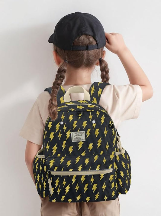 atgark Corduroy Toddler Backpack for Boys 2-5: Preschool Backpack for Boys