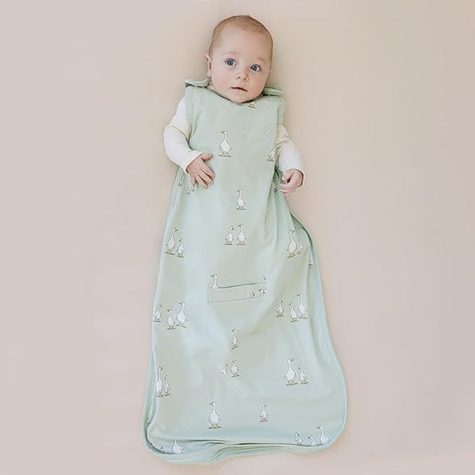 Ecolino Organic Cotton Baby Sleep Sack - 2-Way Zipper Baby Wearable Blanket - Toddler Sleeping Bag Sack - 2-4 Years - Goose